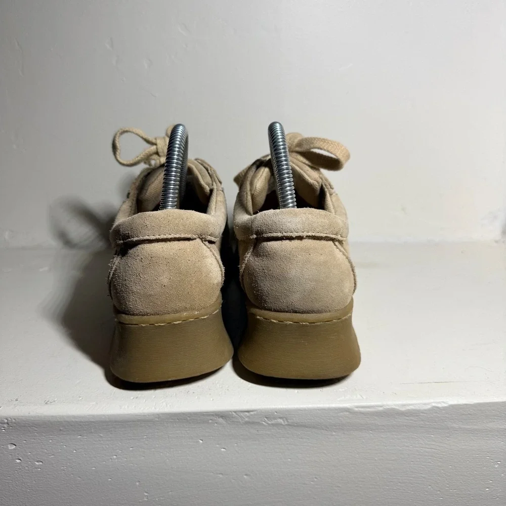 Y2K Report Shoes Sneaker Platform Tan Suede Women Size 7